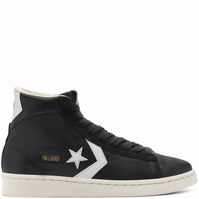 Férfi Converse Pro Leather Mid Magasszárú Cipő CO8435796 Fekete/Fehér